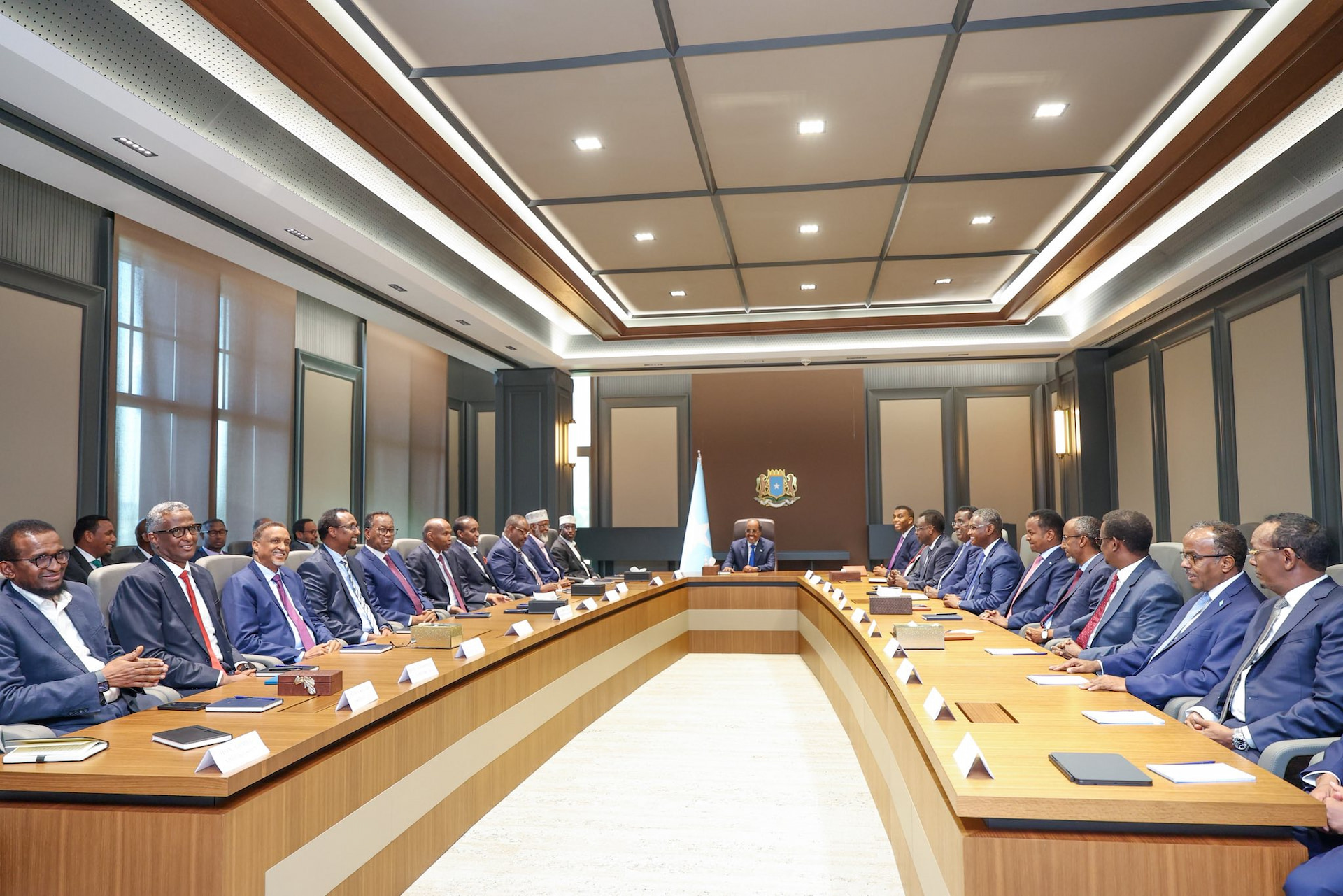 President Hassan Sheikh and PM Hamza Convene Highly Anticipated Talks with Opposition 'Council for the Future'
