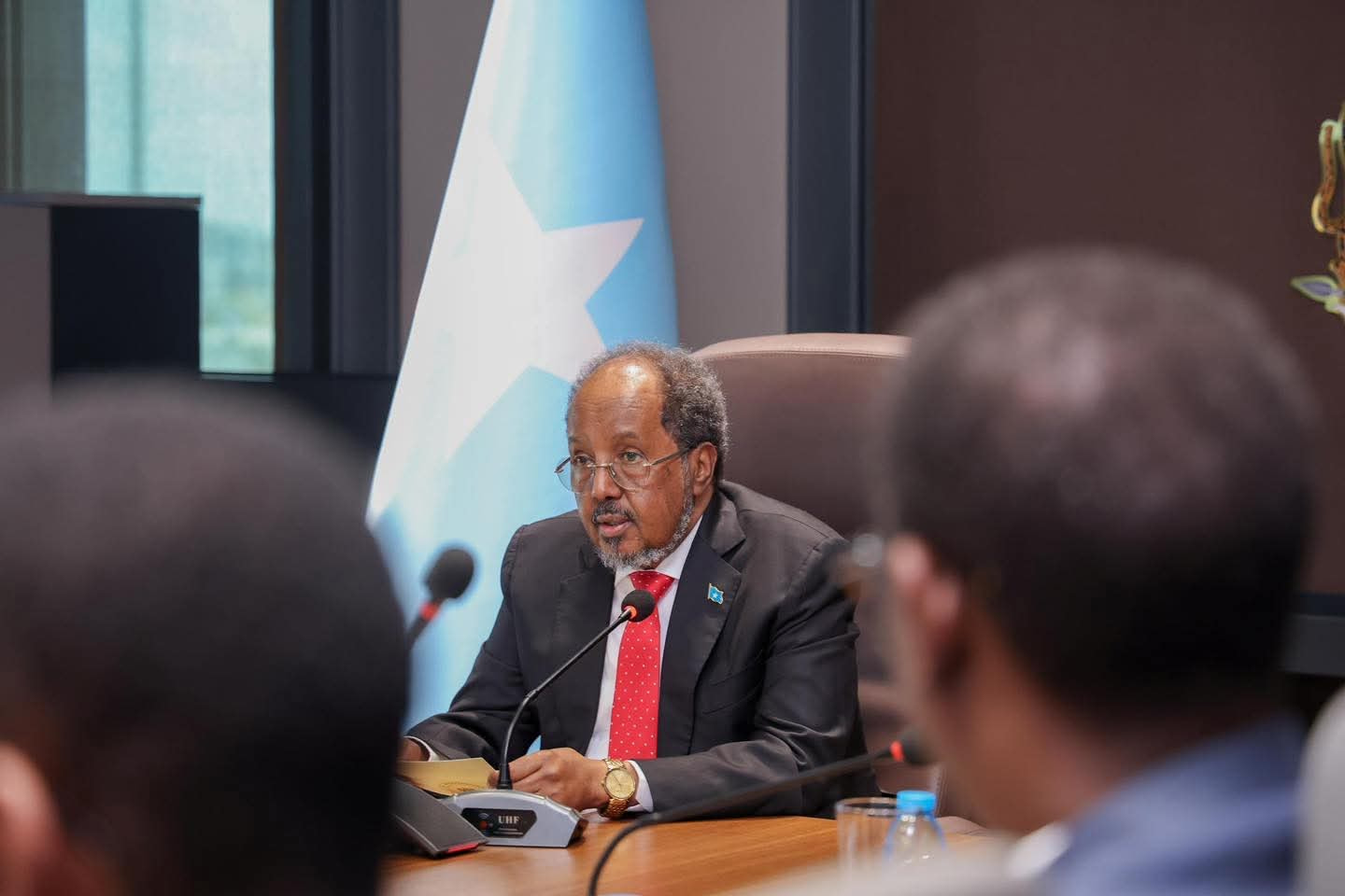 President Hassan Sheikh Receives International Ambassadors in Mogadishu