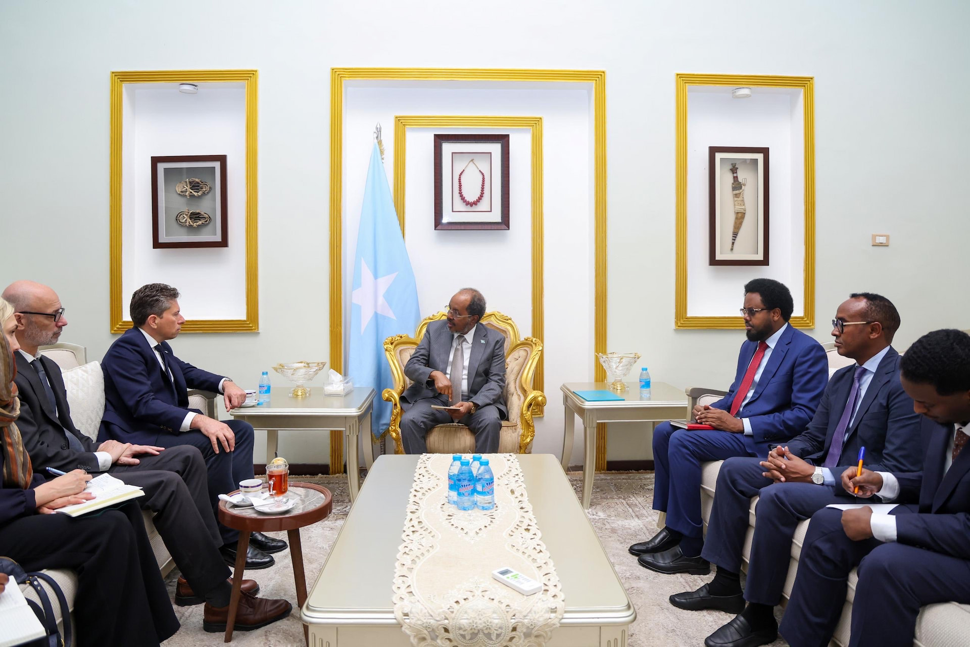 President Hassan Sheikh Mohamud Meets UN Humanitarian Chief, Emphasizes Coordinated Response to Somalia’s Priorities