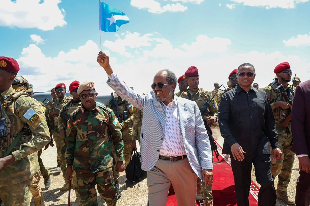 A High-Level Delegation Led by President Hassan Sheikh Mohamud Arrives in Baidoa