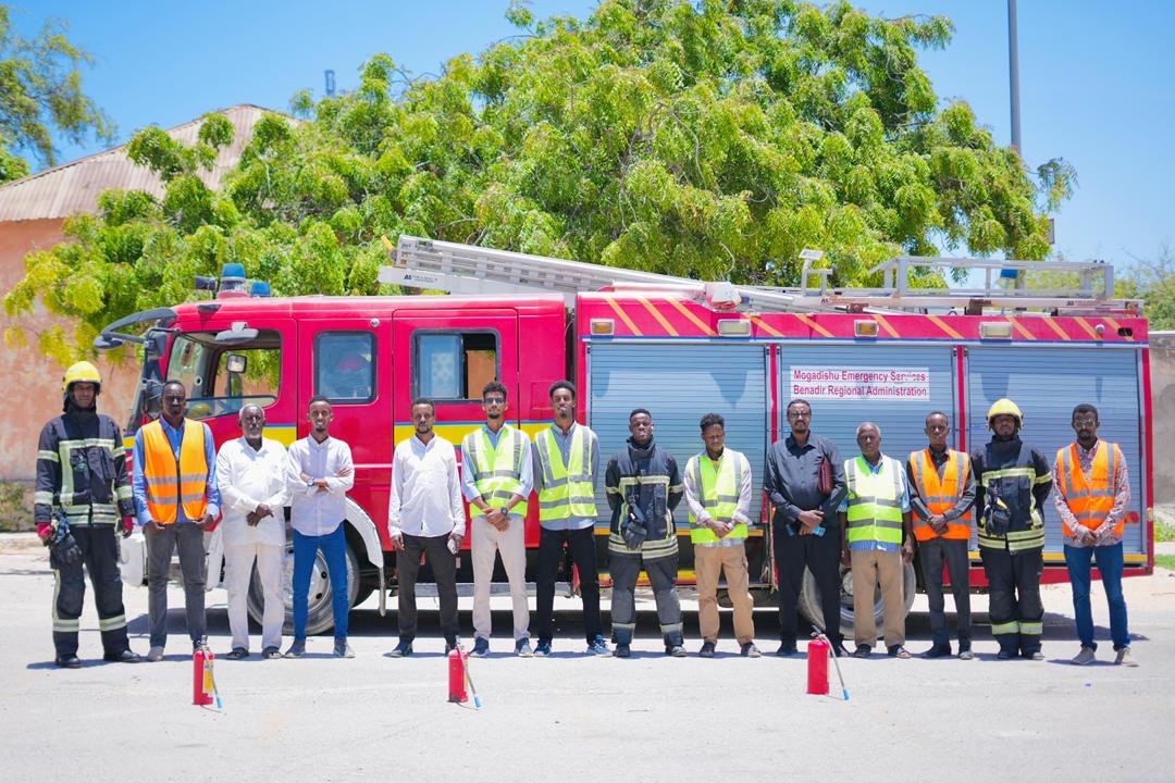 Banadir region’s Emergency Response Department conducts fire safety training for national presidency staff