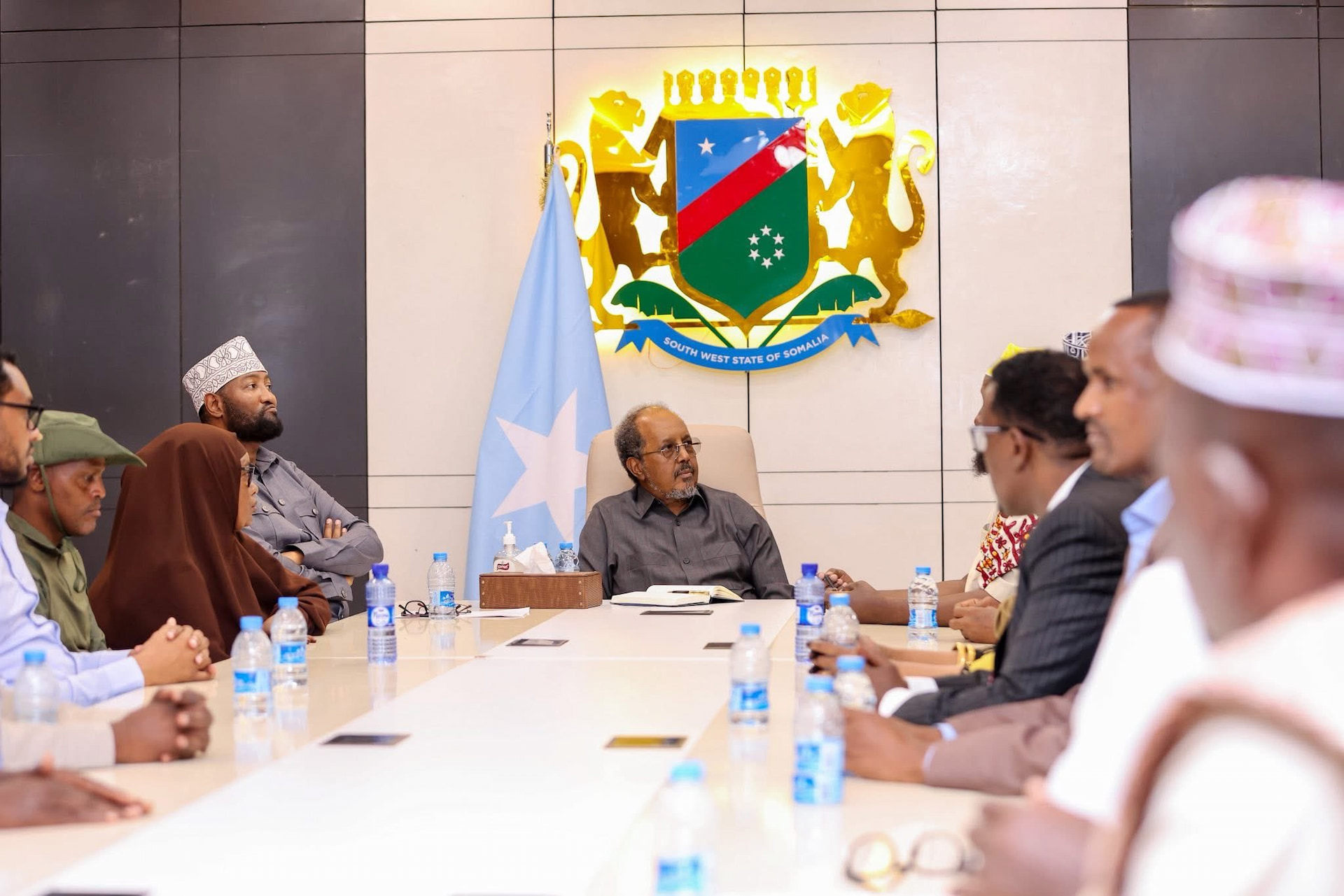 President Hassan Sheikh Meets South West Traditional Elders to Strengthen Peace