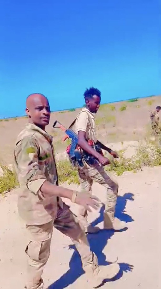 Somali National Army conducts mine clearance operations in the Middle Shabelle region