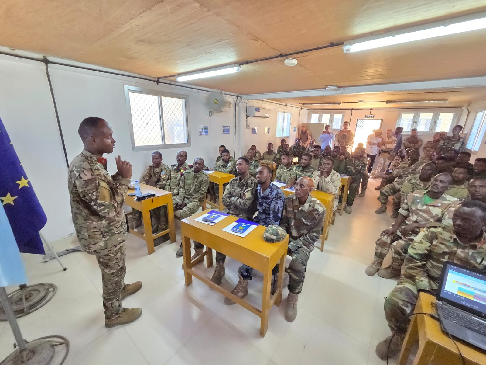 SNA and EUTM-Somalia Launch Second Basic Officers Course at General Dhagabadan Training Centre