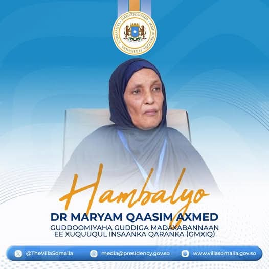 Madaxweyne Xasan Sheekh oo u hambalyeeyay Masuuliyiinta la doortay ee Guddiga madaxa-banaan ee xuquuqul Insaanka Qaranka