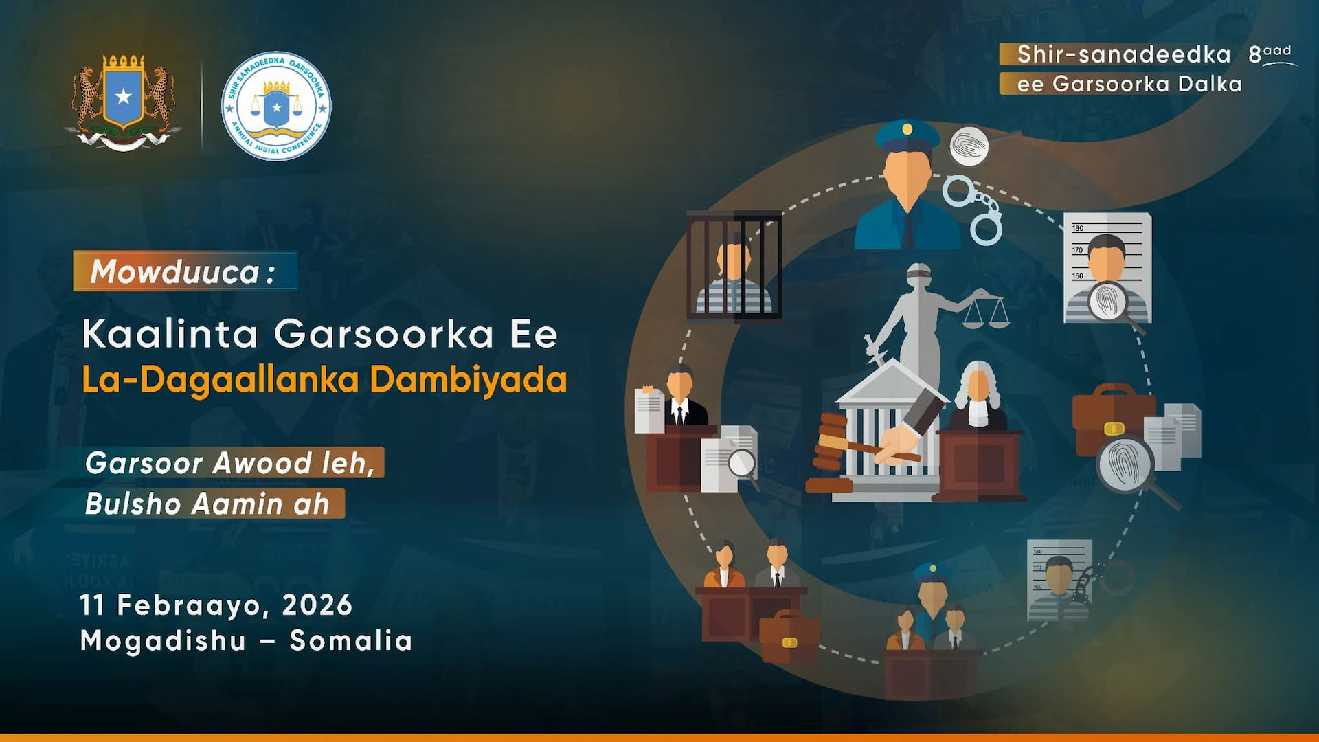 Shir sanadeedka Garsoorka oo saaka Muqdisho ka furmaya