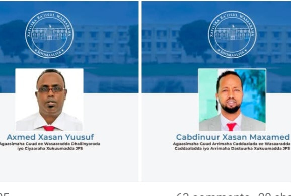 Ra'iisulwasaaraha XFS oo magacaabay Agaasimeyaal guud