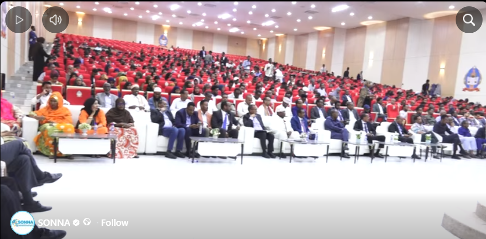Buug ka hadlaya dhismaha Dowlad Goboleedka Galmudug oo Muqdisho lagu soo bandhigay