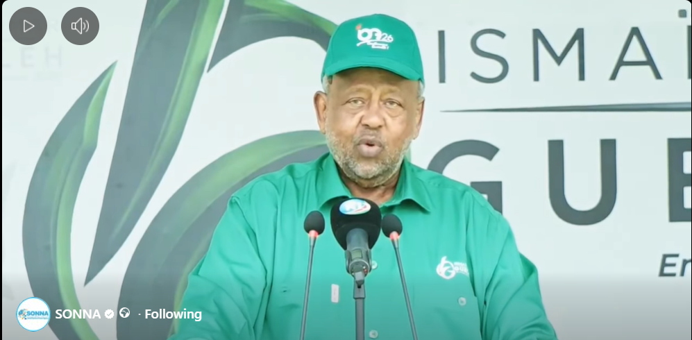 Madaxweynaha Jabuuti “Waajib ayeey nagu tahay in Soomaaliya aan la garab joogno nabad, horumar iyo midnimo