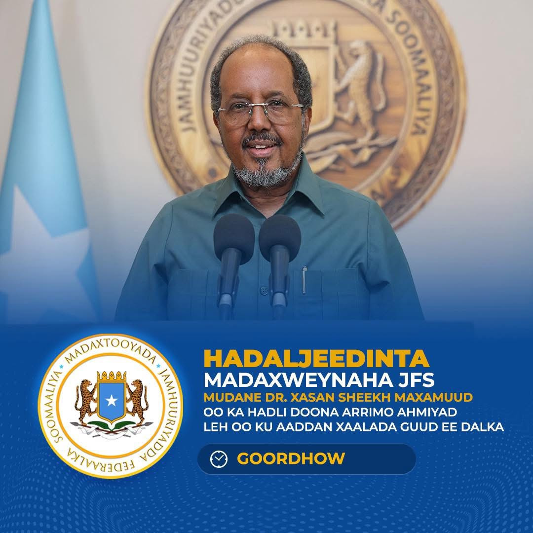 Madaxweynaha JFS oo ka hadli doona arrimo ahmiyad leh oo ku aaddan xaaladda Guud ee Dalka