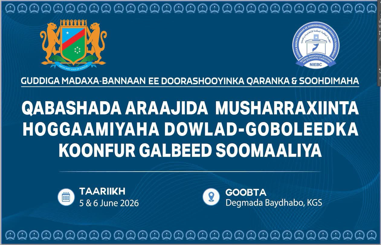 Guddiga Doorashooyinka oo bilaabay diiwaangelinta musharraxiinta xilka Hoggaamiyaha Koonfur Galbeed