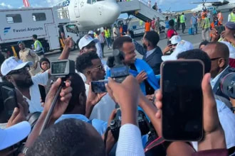 Africa’s Best Referee Omar Abdulkadir Artan Receives Warm Welcome in Mogadishu