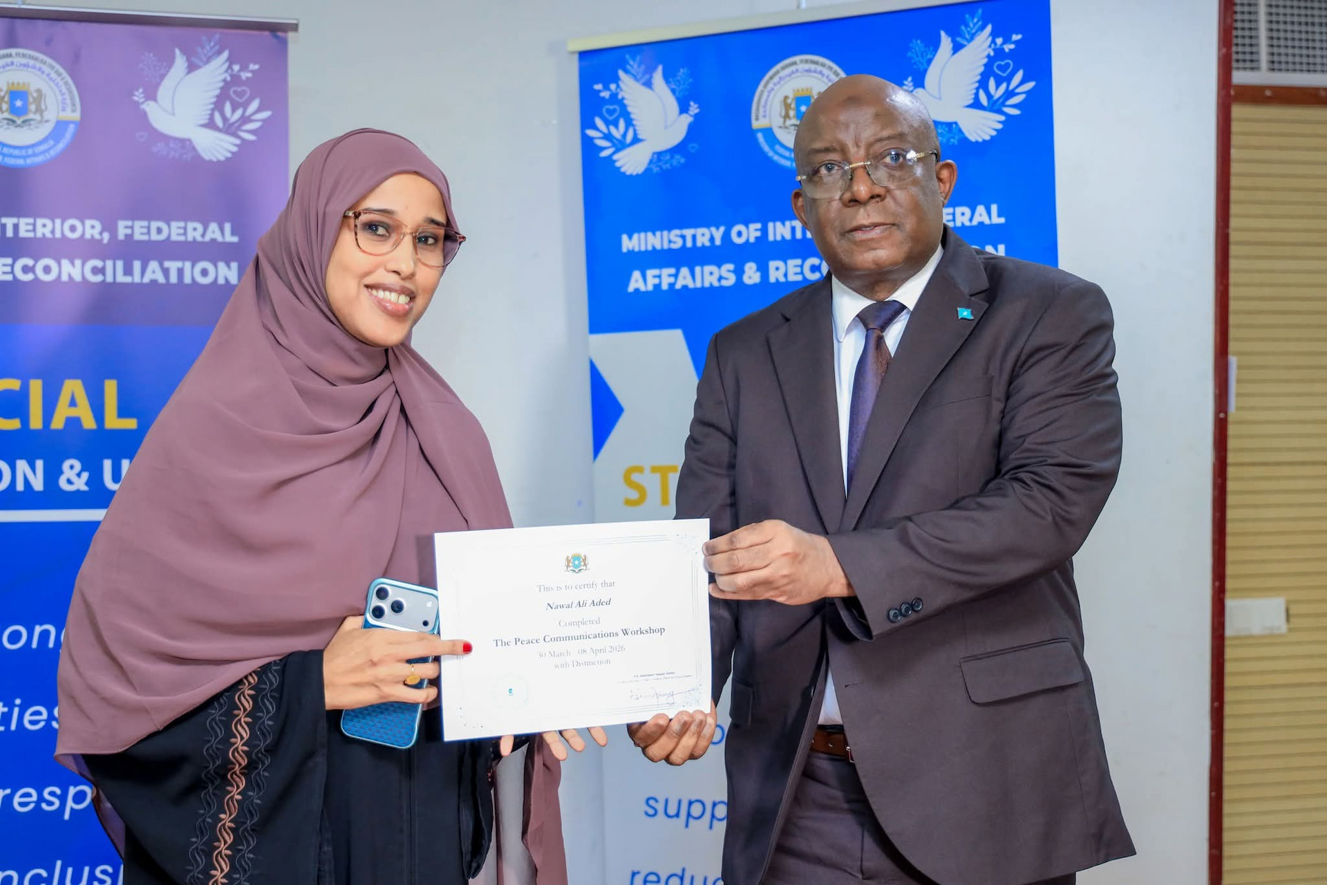 Tababarka warbaahinta Nabadda oo Muqdisho lagu soo gabagabeeyey