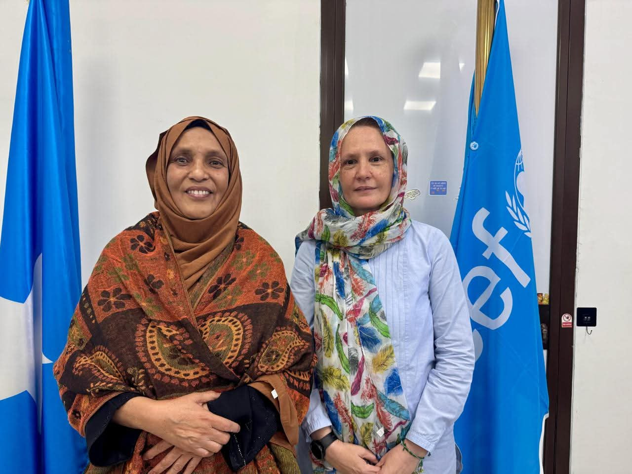 Guddoomiyaha Guddiga Xuquuqul Insaanka oo la kulantay wakiilka UNICEF ee Soomaaliya