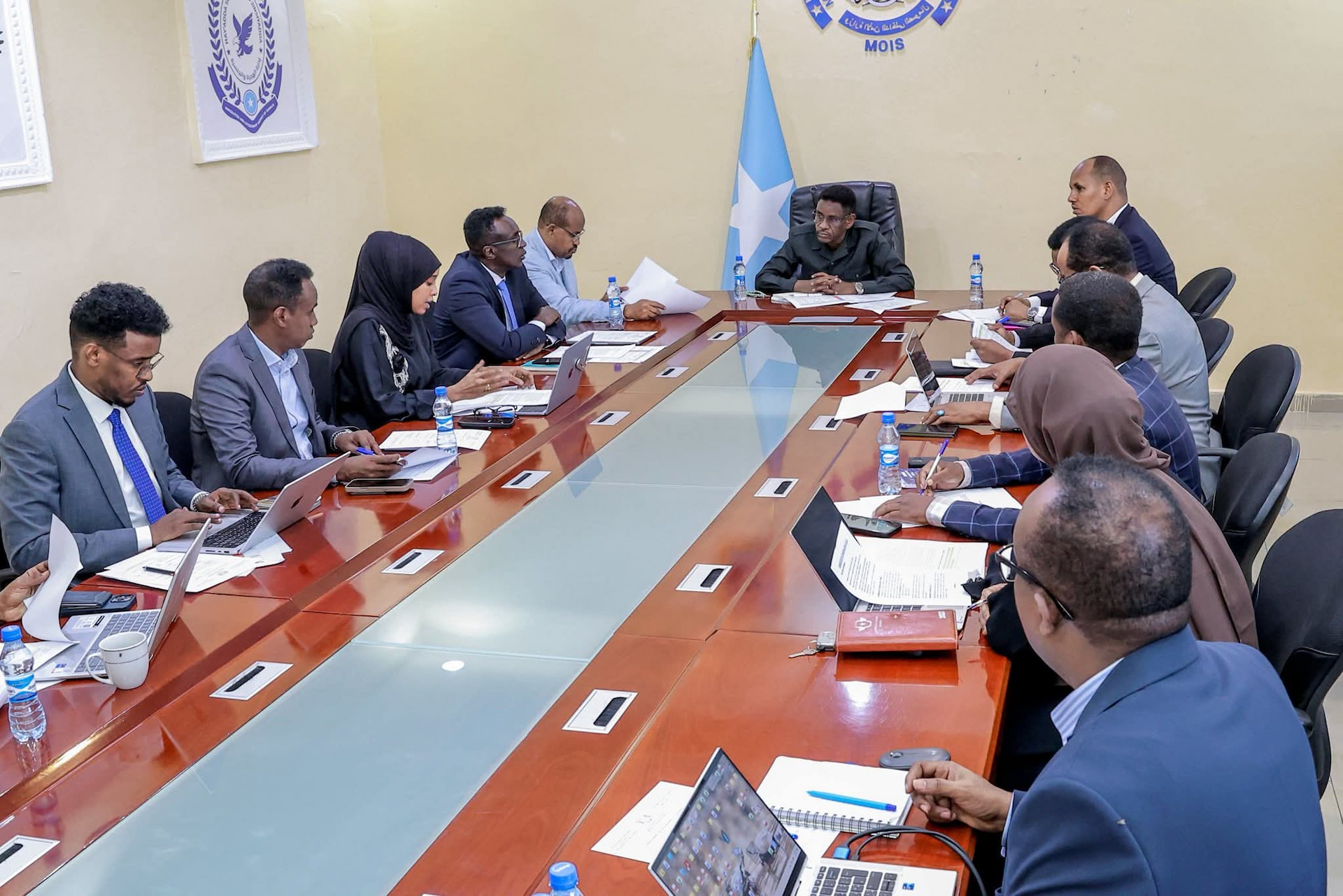 Hoggaanka Sare ee Wasaaradda Amniga Gudaha oo Dib-u-Eegis ku Sameeyay Waxqabadka Wasaaradda